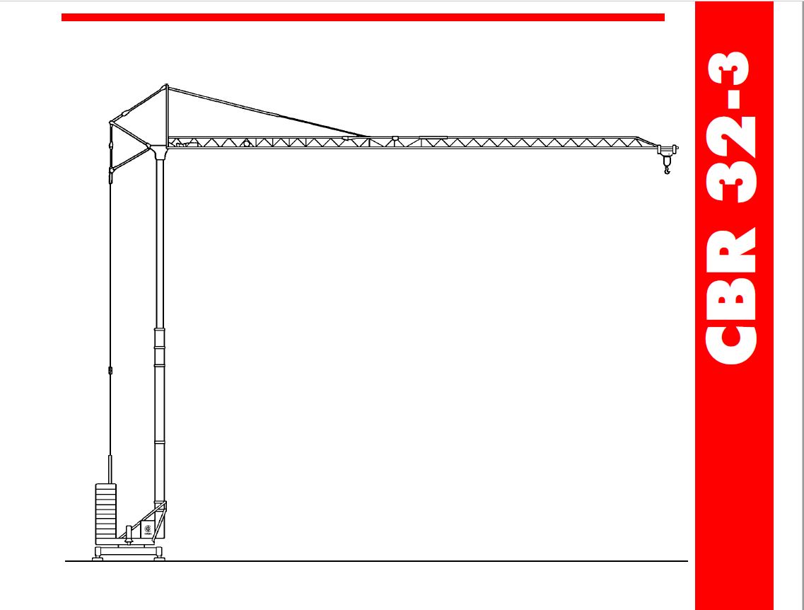 GRUA TIPO TORRE TEREX-COMEDIL CBR32